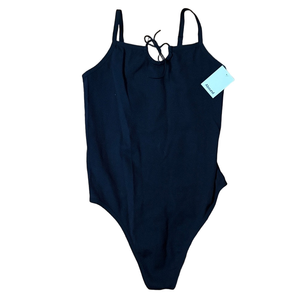 Abound Black One Piece Bodysuit Size XL NWT